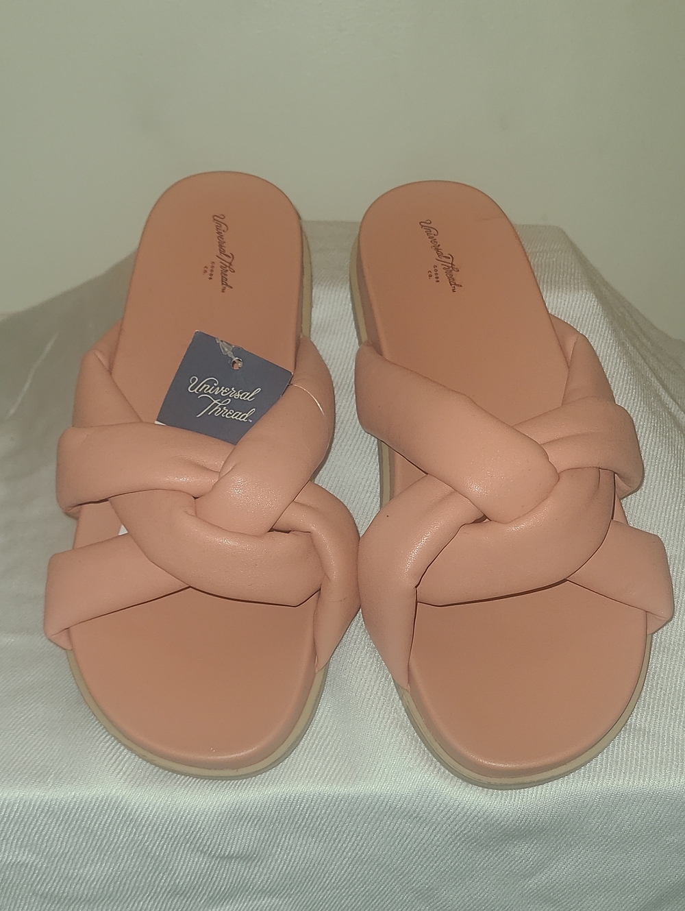 Universal Thread Blush Braided Slide Sandals